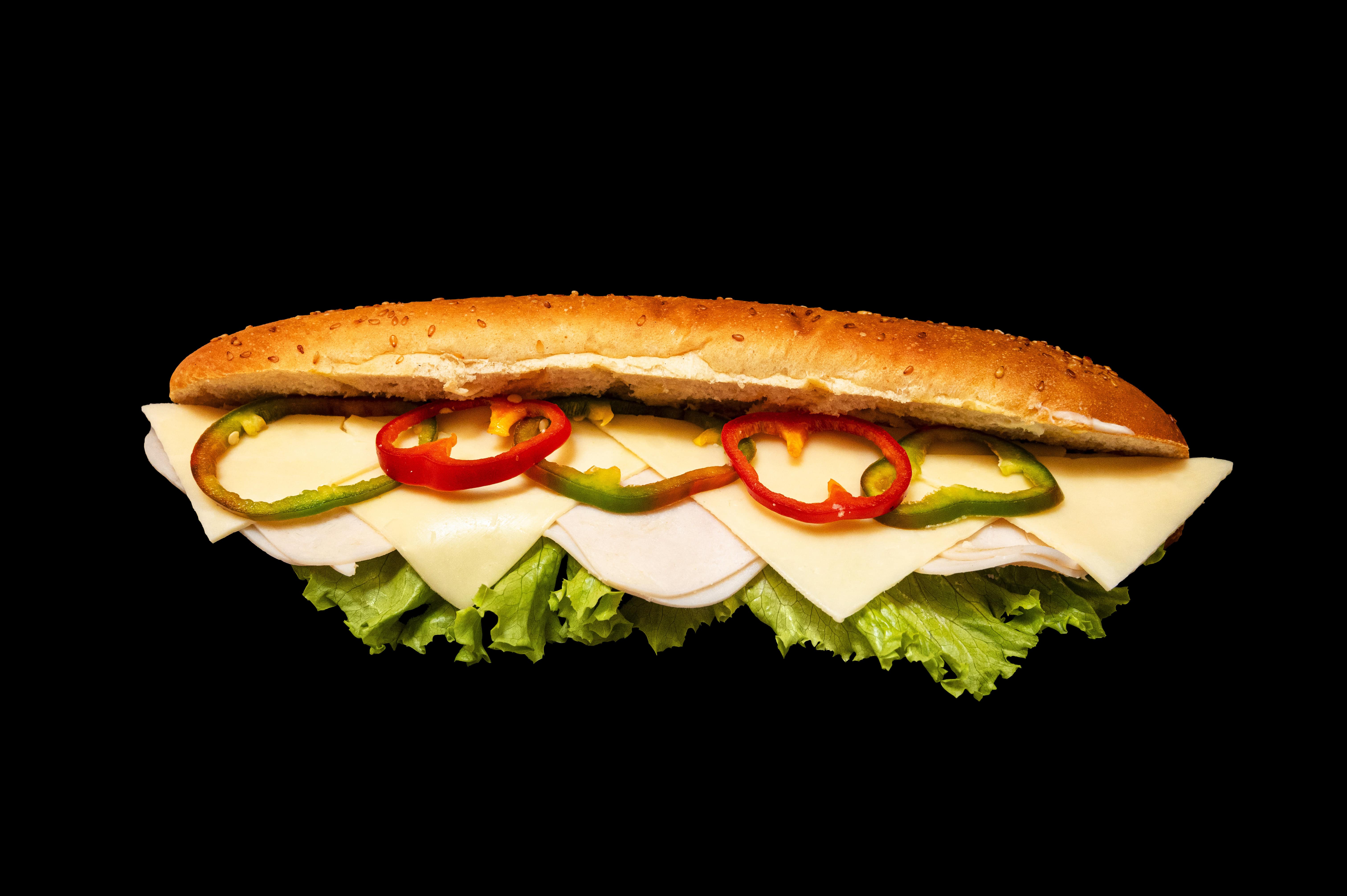 Sandwich cu șuncă de pui